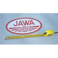 SAMOLEPKA - LOGO JAWA - STŘEDNÍ (27 x 14 CM)